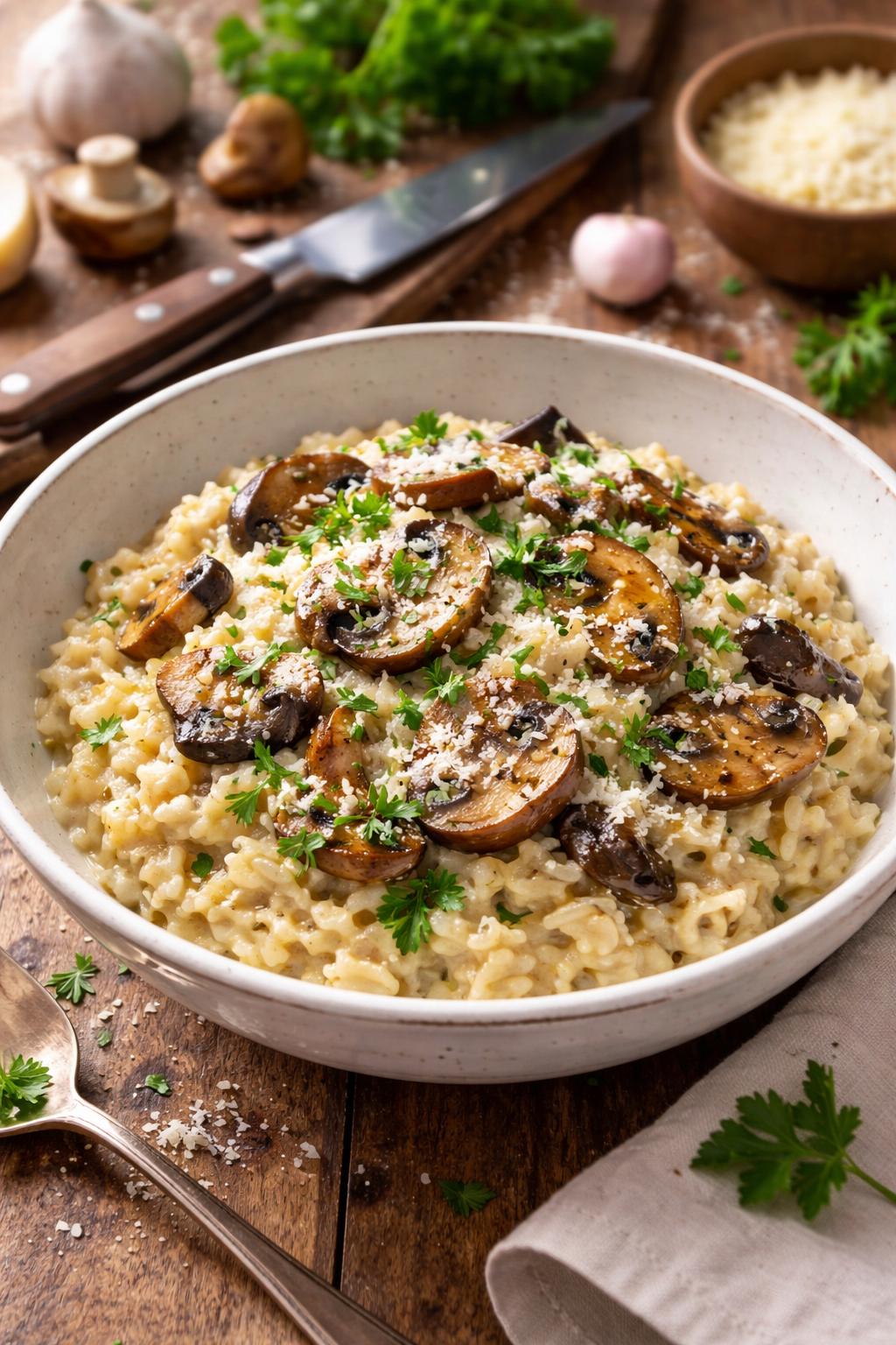 Gordon Ramsay Mushroom Risotto 