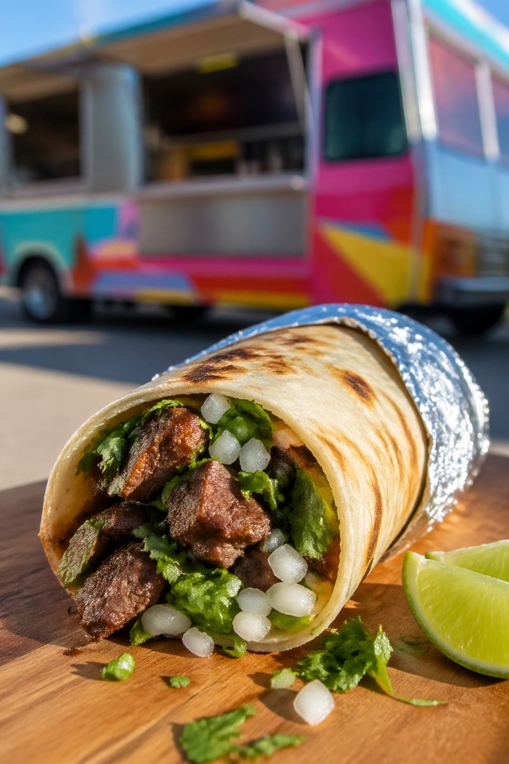 Taco Truck Carne Asada Burrito 