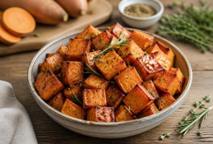 Easy Crispy Roasted Sweet Potatoes Recipe