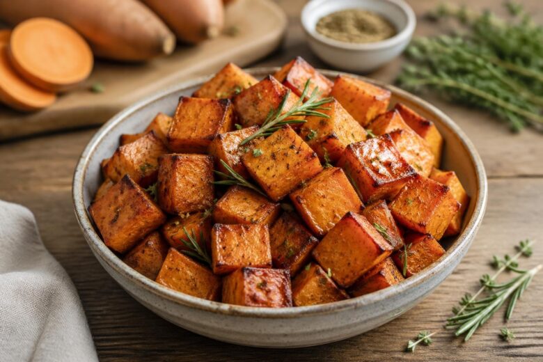 Easy Crispy Roasted Sweet Potatoes Recipe