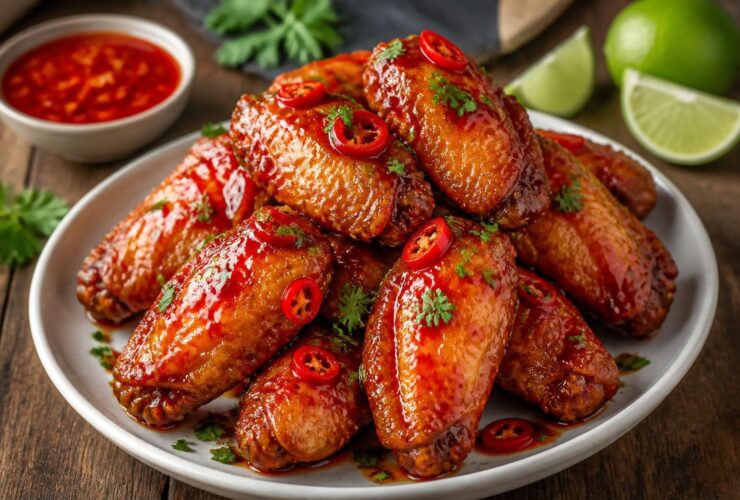 Sweet Chili Glazed Chicken Wings Recipe