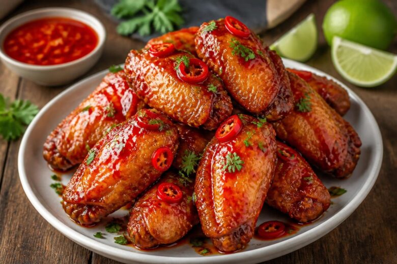 Sweet Chili Glazed Chicken Wings Recipe 1 Sweet Chili Glazed Chicken Wings Recipe