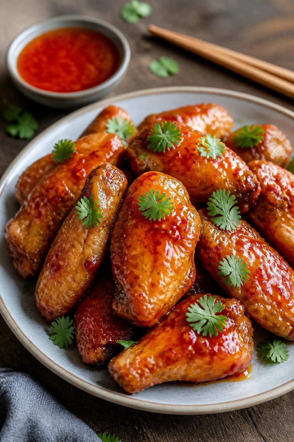 Sweet Chili Glazed Chicken Wings Recipe 4 Sweet Chili Glazed Chicken Wings