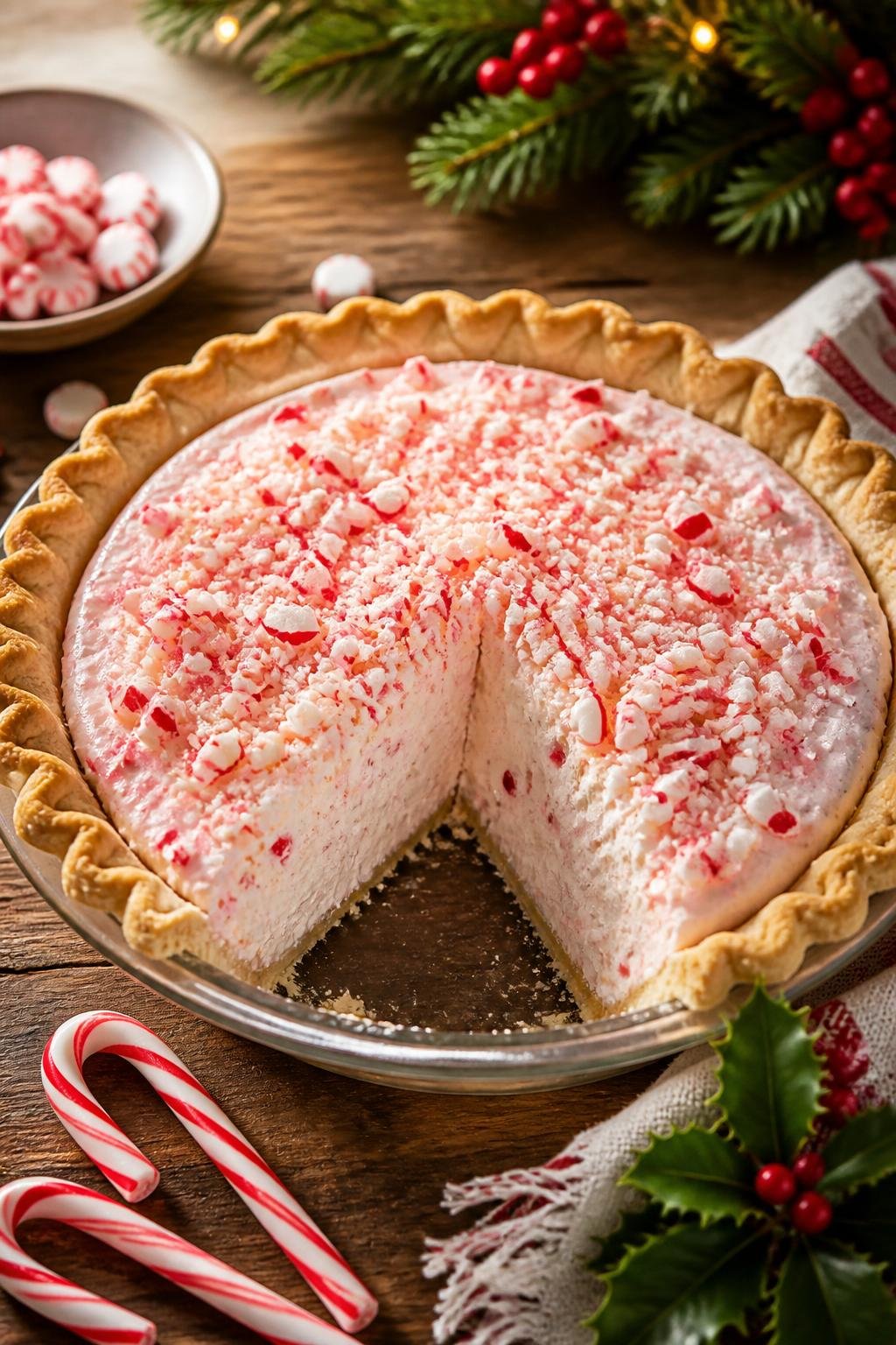 Bakers Square Candy Cane Pie 