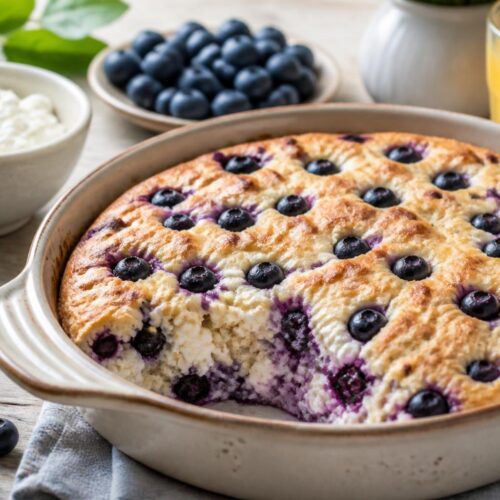 High Protein Blueberry Cottage Cheese Breakfast Bake Recipe 5 High Protein Blueberry Cottage Cheese Breakfast Bake Recipe