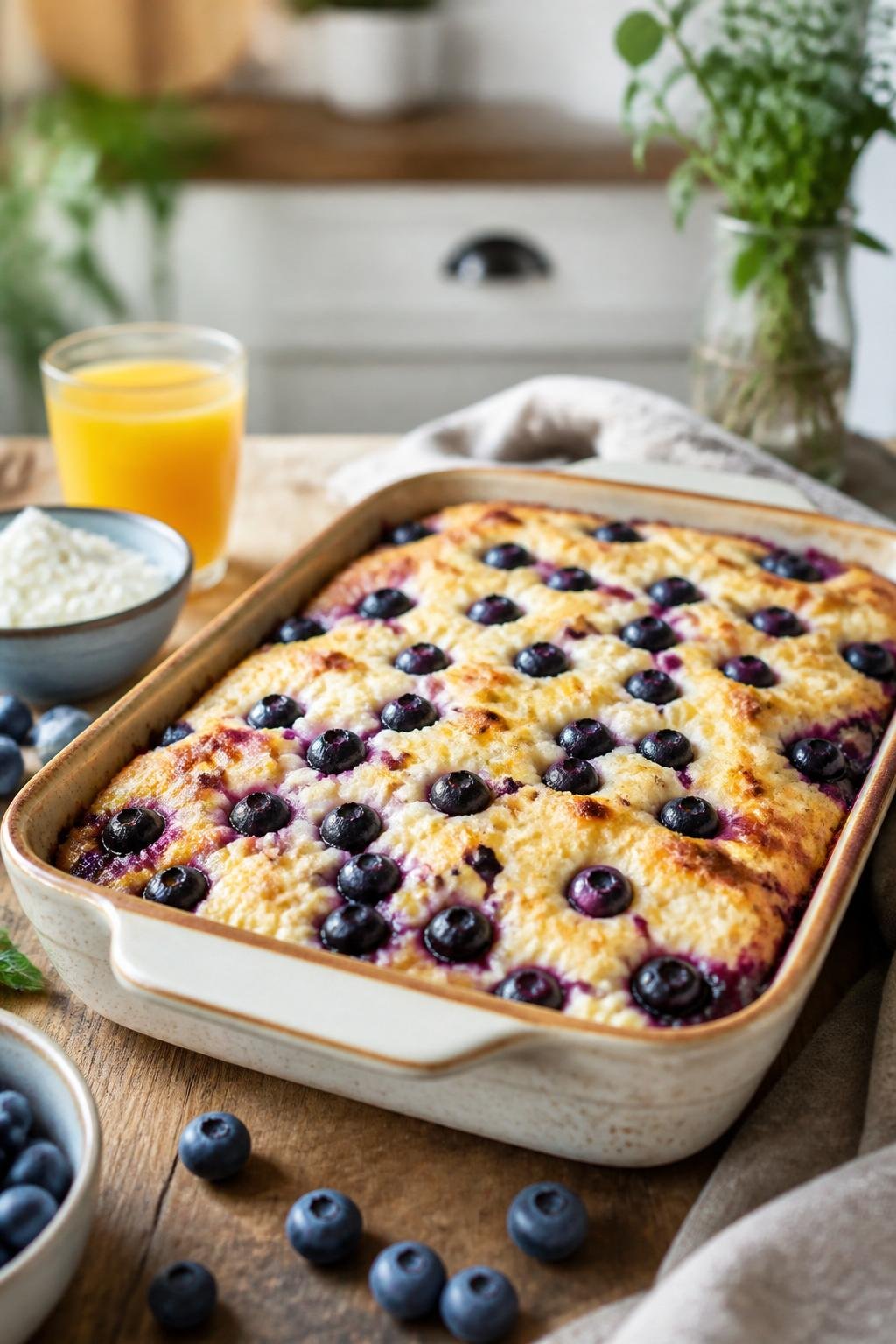 High Protein Blueberry Cottage Cheese Breakfast Bake Recipe 4 High Protein Blueberry Cottage Cheese Breakfast Bake
