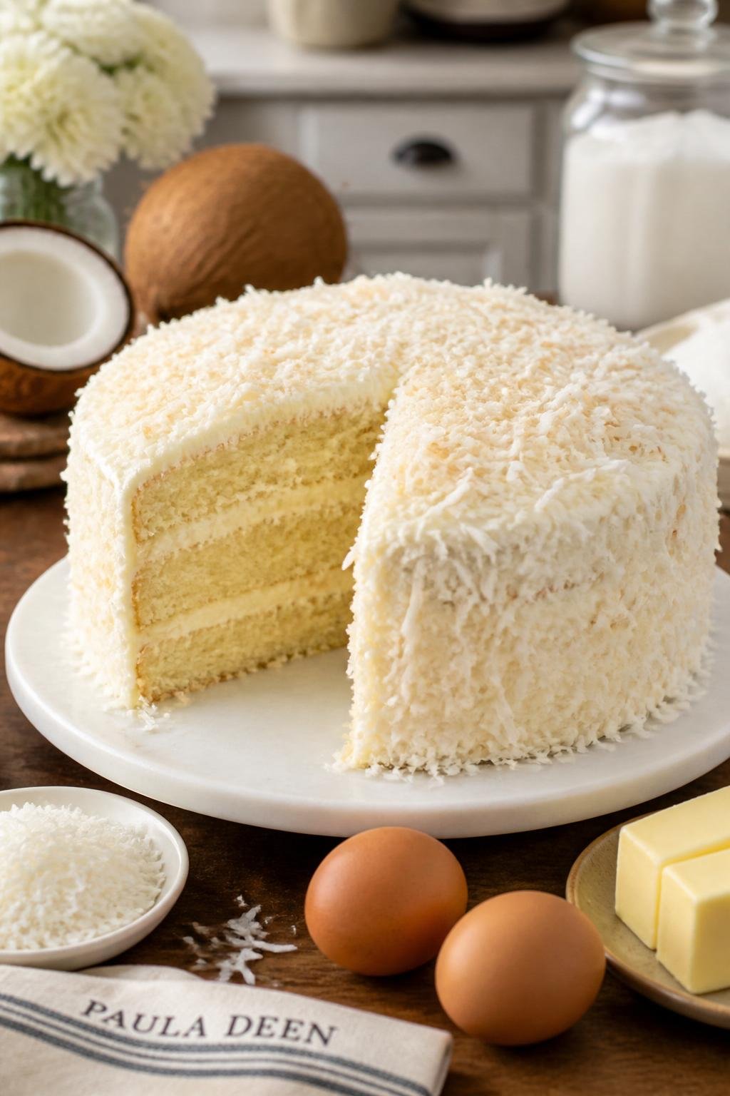 Paula Deen Coconut Cake 