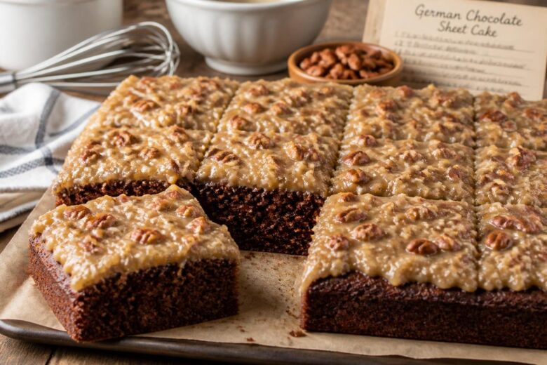 German Chocolate Sheet Cake Recipe