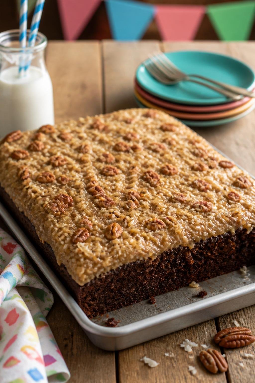 German Chocolate Sheet Cake 