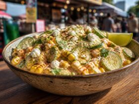 Street Corn Creamy Cucumber Salad Recipe