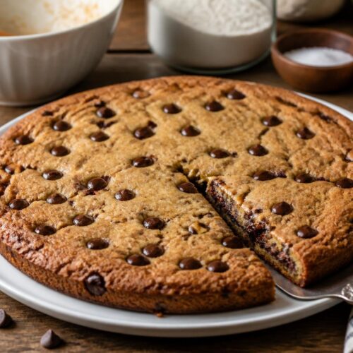 One Bowl Chocolate Chip Cookie Cake Recipe