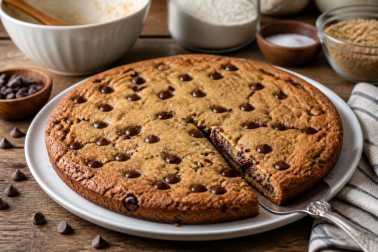 One Bowl Chocolate Chip Cookie Cake Recipe