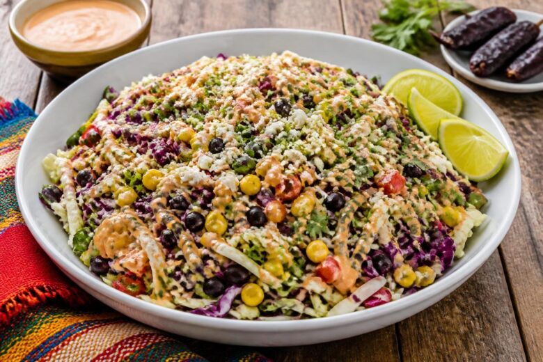 Tex-Mex Cowboy Cabbage Salad with Chipotle Dressing Recipe