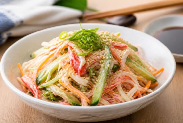 Japanese Kani Side Salad Recipe