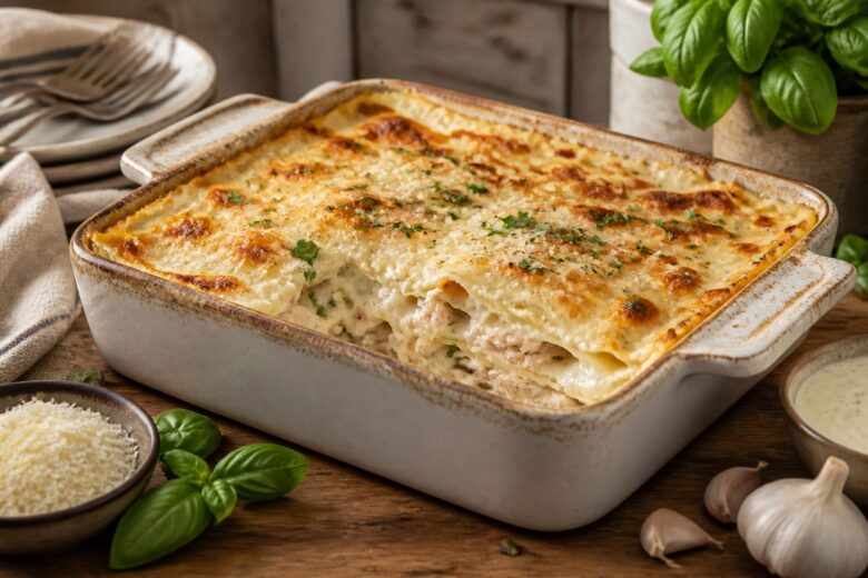 Joanna Gaines White Chicken Alfredo Lasagna Recipe
